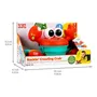 Bright Starts Jouet bébé 6 mois et plus Rockin' Crawling Crab - Crabe musical mobile pour encourager la motricité, avec capteurs d'obstacle et arrêt automatique