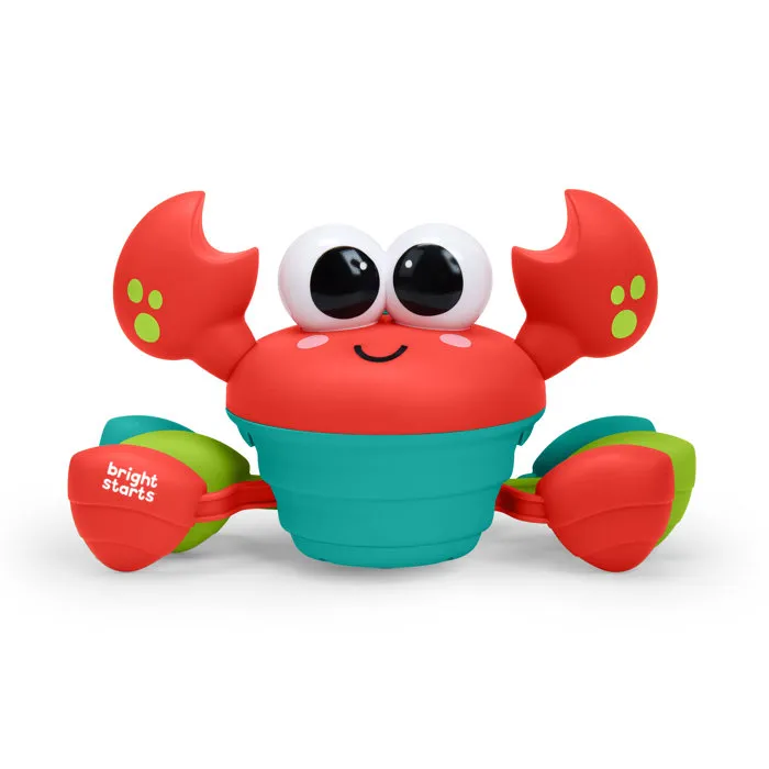 Bright Starts Jouet bébé 6 mois et plus Rockin' Crawling Crab - Crabe musical mobile pour encourager la motricité, avec capteurs d'obstacle et arrêt automatique Bright Starts Jouet bébé 6 mois et plus Rockin' Crawling Crab - Crabe musical mobile pour encourager la motricité, avec capteurs d'obstacle et arrêt automatique