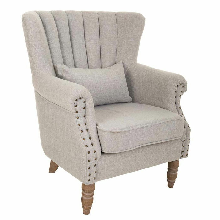 Fauteuil Alexandra House Living Gris clair 59 x 87 x 73 cm Fauteuil Alexandra House Living Gris clair 59 x 87 x 73 cm