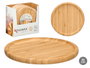 KINVARA Plateau rond en bambou 20x20cm Naturel