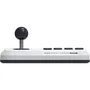 Hori Fighting Stick Mini - Manette de jeu filaire blanche officielle PlayStation pour PS5, PS4, PC - Stick arcade compact 8 boutons