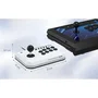 Hori Fighting Stick Mini - Manette de jeu filaire blanche officielle PlayStation pour PS5, PS4, PC - Stick arcade compact 8 boutons