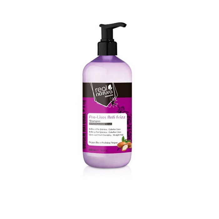 Real Natura Shampooing Sans Sel Pro-Lissés Anti Frizz Argan 500ml Real Natura Shampooing Sans Sel Pro-Lissés Anti Frizz Argan 500ml