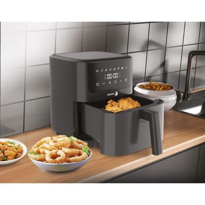 Fagor FGR65 - Friteuse sans huile Airfryer - 6,5L - 8 programmes de cuisson - 1600W - Écran tactile - Thermostat 80-200 degrés