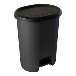 Mondex Lynea Greenloop Seau à déchets avec pédale 27 L Gris anthracite