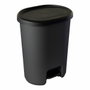 Mondex Lynea Greenloop Seau à déchets avec pédale 27 L Gris anthracite