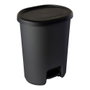 Mondex Lynea GreenLoop Poubelle à pédale 27 L Gris Anthracite Matière Recyclée