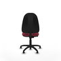 Chaise Algarra Contact permament de base Tissu Bordeaux Structure polyamide noire Sans accoudoirs Sans appui-tête Patins de chaises