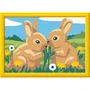 Ravensburger - Kit de peinture par numéros CreArt Kids, motif Lapins mignons, 13x18 cm, avec cadre, pour enfants dès 7 ans, 12023216