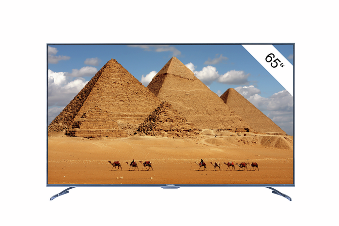 Tornado 65UA3400X - Téléviseur LED 65 pouces (165 cm) - Noir - Smart TV, 4K UHD, HDR, Wi-Fi, Bluetooth Tornado 65UA3400X - Téléviseur LED 65 pouces (165 cm) - Noir - Smart TV, 4K UHD, HDR, Wi-Fi, Bluetooth