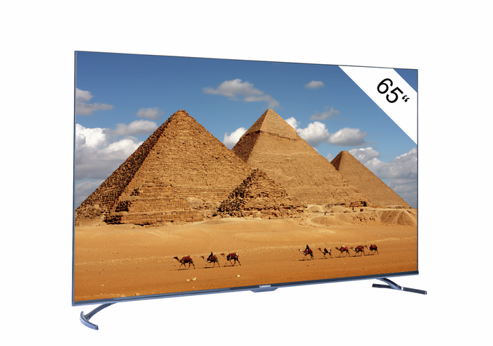 Tornado 65UA3400X - Téléviseur LED 65 pouces (165 cm) - Noir - Smart TV, 4K UHD, HDR, Wi-Fi, Bluetooth Tornado 65UA3400X - Téléviseur LED 65 pouces (165 cm) - Noir - Smart TV, 4K UHD, HDR, Wi-Fi, Bluetooth