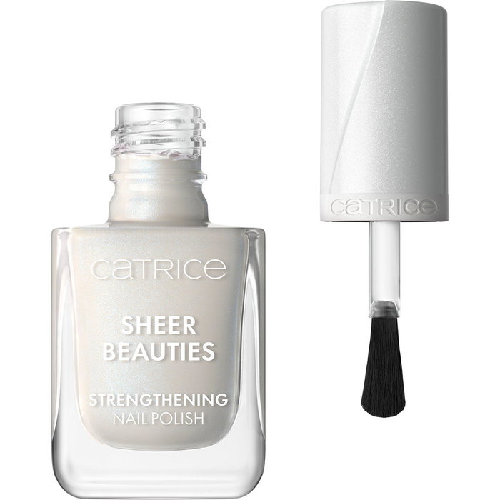 Catrice Vernis à Ongles Fortifiant Sheer Beauties N°010 Milky Not Guilty 10.5 ml pour Ongles Fragiles - Brillant Homogène