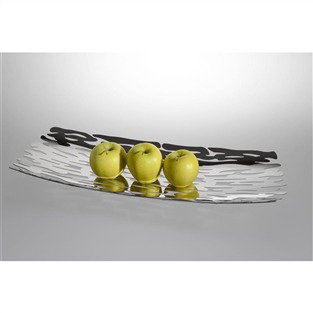 Alessi BM01 Bark Centre de Table Inox 18/10 - Collection Poétique Inspirée de la Nature par Michael Boucquillon et Donia Maaoui
