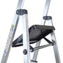 ORYX Échelle en aluminium de 5 marches pour usage domestique certifiée EN 131