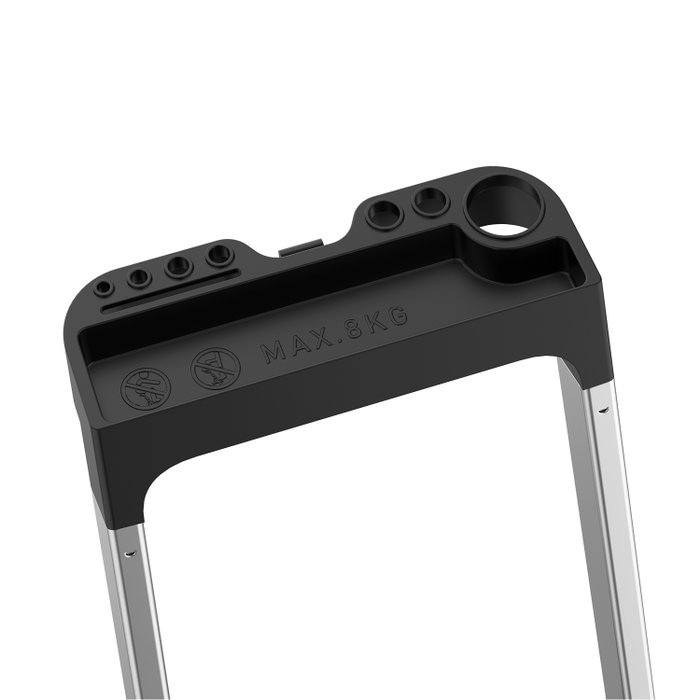ORYX Échelle en aluminium de 5 marches pour usage domestique certifiée EN 131