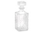 Vivalto Carafe à Liqueur Taille Diamants 900 ml Verre Transparent 9x23.5x9 cm (Set de 12)