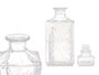 Vivalto Carafe à Liqueur Taille Diamants 900 ml Verre Transparent 9x23.5x9 cm (Set de 12)