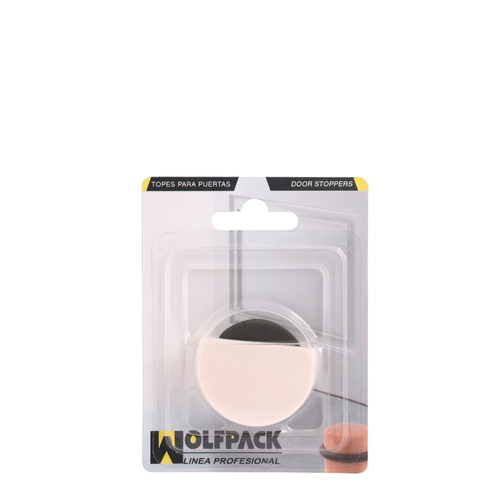 WOLFPACK LINEA PROFESIONAL Butée de porte adhésive silencieuse blanche