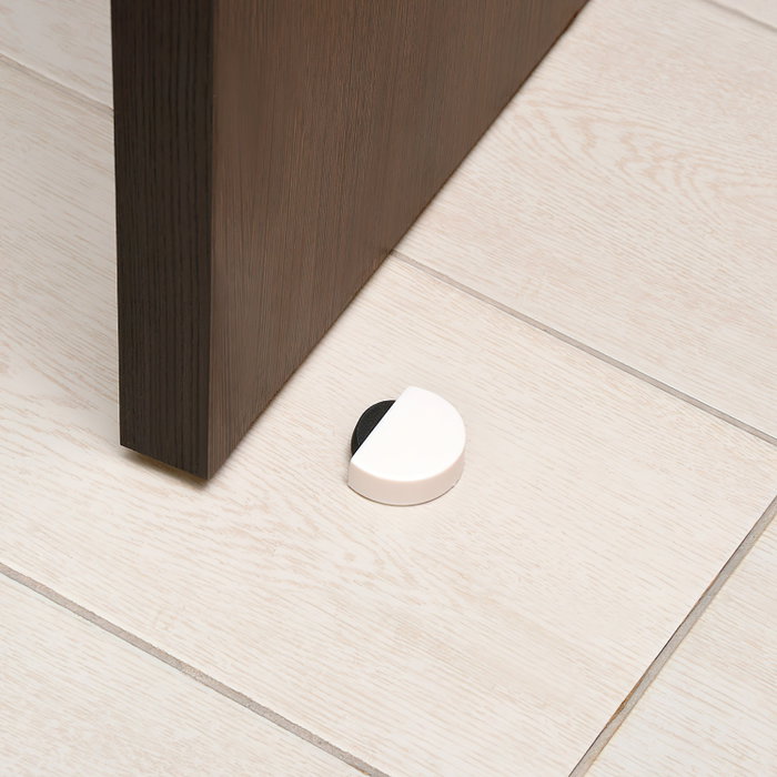 WOLFPACK LINEA PROFESIONAL Butée de porte adhésive silencieuse blanche