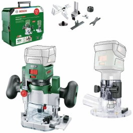 Bosch AdvancedTrimRouter 18V-8 avec base Router Plunge, sans batterie ni chargeur 06039D5002