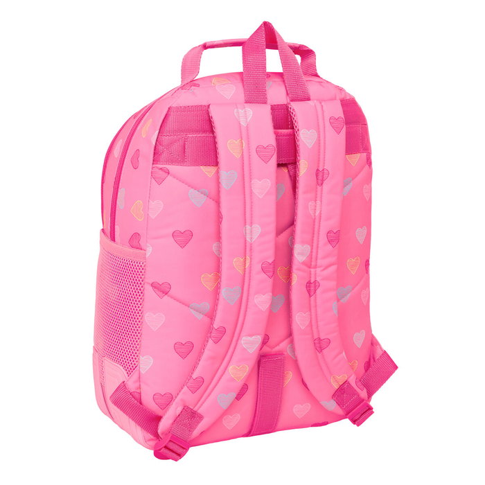 Cartable Benetton Heart Rose 32 x 42 x 15 cm Cartable Benetton Heart Rose 32 x 42 x 15 cm