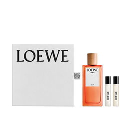 LOEWE Solo Ella Eau de Parfum 100 ml - Coffret Cadeau Set Parfum Femme avec 2 Flacons Voyage 10 ml (3 pièces) - Notes de Pomme Rouge, Néroli et Thé Vert