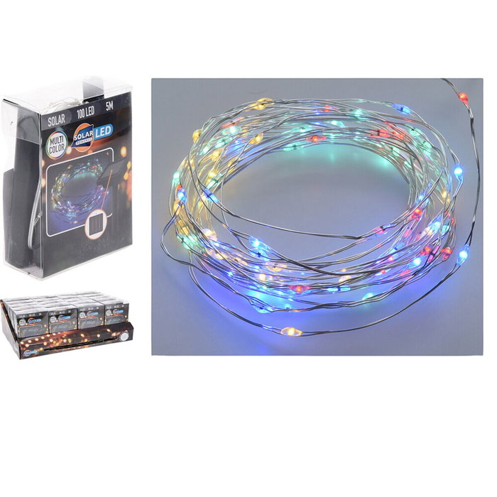 Guirlande lumineuse LED Lifetime 7 m 2 m Multicouleur Solaire Guirlande lumineuse LED Lifetime 7 m 2 m Multicouleur Solaire