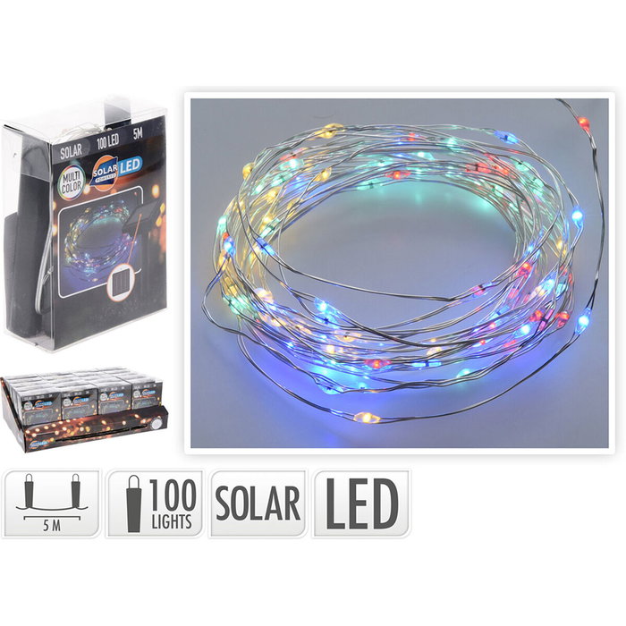 Guirlande lumineuse LED Lifetime 7 m 2 m Multicouleur Solaire Guirlande lumineuse LED Lifetime 7 m 2 m Multicouleur Solaire