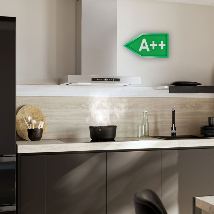 Hotte standard Cecotec Bolero Flux TT 608000 Slim Noir Acier Hotte standard Cecotec Bolero Flux TT 608000 Slim Noir Acier