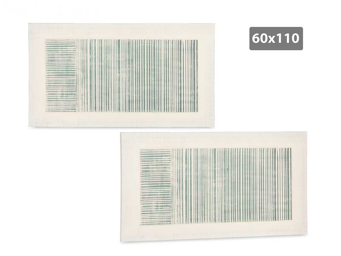 Giftdecor Lienzo Relief Rayas Turquesa 60x110 cm Toile Texturée Bleu Blanc (Set de 2) Giftdecor Lienzo Relief Rayas Turquesa 60x110 cm Toile Texturée Bleu Blanc (Set de 2)