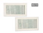 Giftdecor Lienzo Relief Rayas Turquesa 60x110 cm Toile Texturée Bleu Blanc (Set de 2)