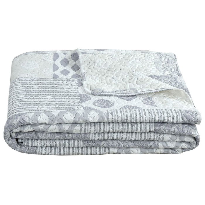 Couvre-lit DKD Home Decor Beige Lit 2 persones 240 x 260 x 1 cm