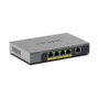 Netgear GS105EP-100EUS - Switch géré Gigabit 5 ports avec PoE+ (30 W), alimentation interne, rackable, GS105EP100EUS