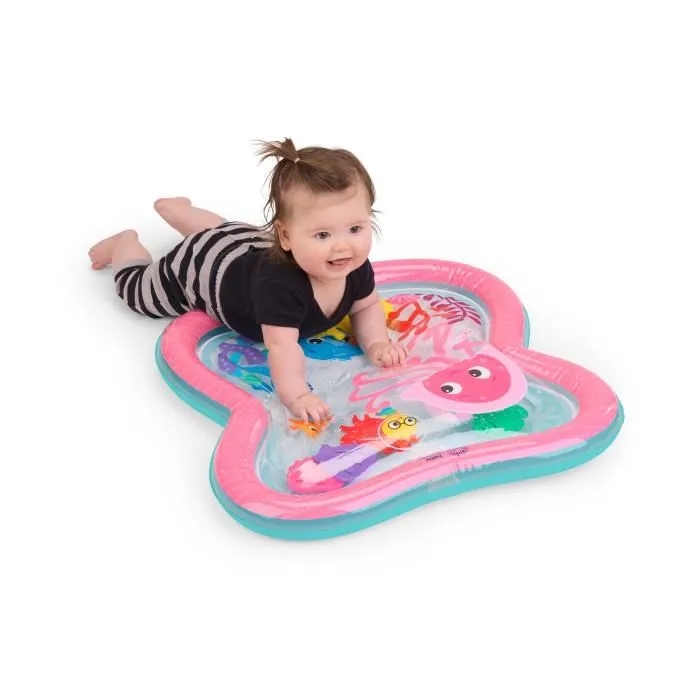 Baby Einstein Ocean Explorers - Matelas d'eau sensoriel et d'éveil Jiggling Janet pour bébé, gonflable, facile à nettoyer, jouet aquatique, 0 à 36 mois