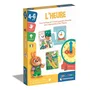 Clementoni - Horloge Éducative d'Apprentissage de l'Heure avec 13 Mini-Puzzles - Jeu Autocorrectif pour Enfants