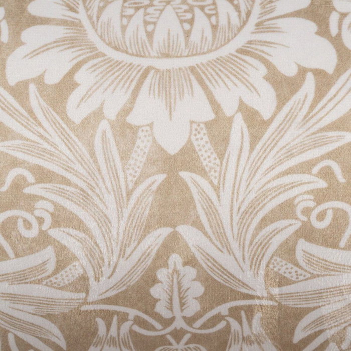 BigBuy Home Coussin Flowers Beige Fleurs 60 x 10 x 30 cm