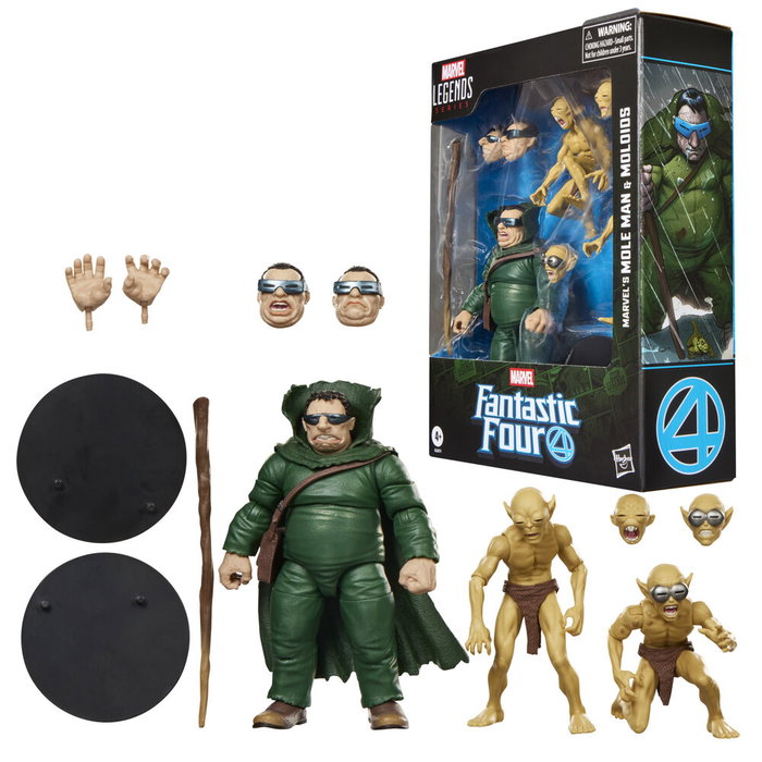 Hasbro Marvel Legends Series Fantastic Four Pack de 3 figurines Marvel's Mole Man & Moloids Hasbro Marvel Legends Series Fantastic Four Pack de 3 figurines Marvel's Mole Man & Moloids
