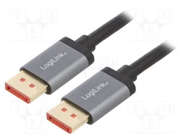 LOGILINK Câble DisplayPort 1.4, 1m, noir