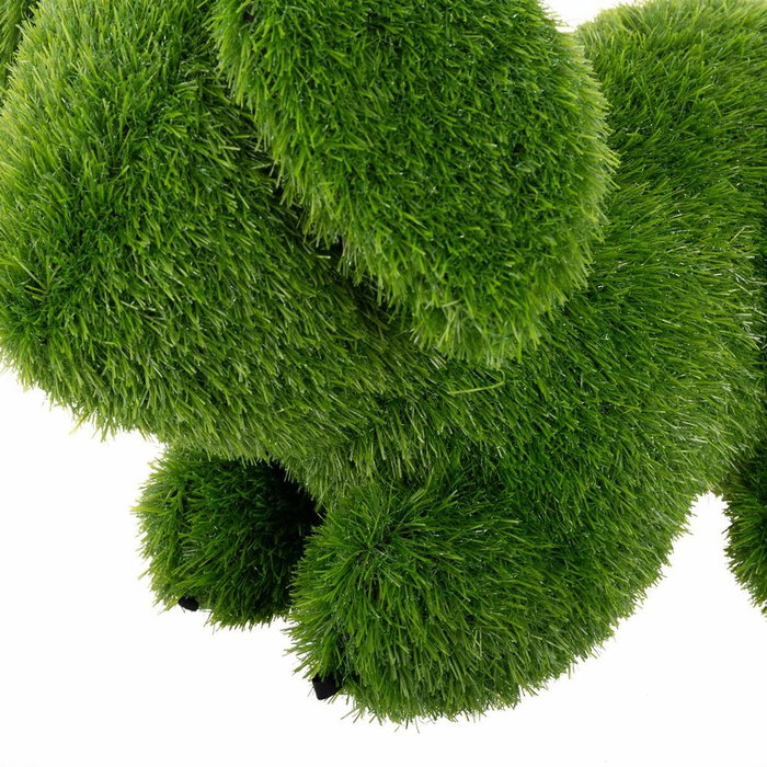 BigBuy Outdoor Figurine Décorative Chien en Gazon Artificiel 23 x 35 x 33 cm