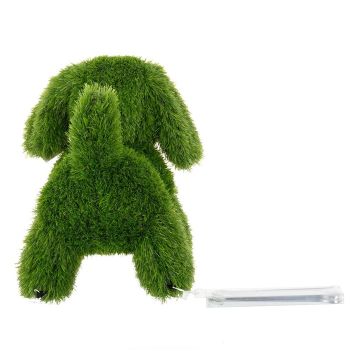 BigBuy Outdoor Figurine Décorative Chien en Gazon Artificiel 23 x 35 x 33 cm