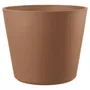 Deroma Origin Pot de fleurs décoratif en plastique recyclé 9,6 L - 28,6 x 24 cm - Résistant au gel et aux UV - Coloris Cotto