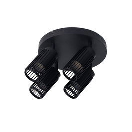 Cristalrecord Sahara Arenado - Projecteur 4 éléments GU10 10W Noir 23x6x20cm IP20 (ampoules non incluses)