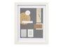 GIFTDECOR Cadre photo mural en bois blanc avec passe-partout 15x20cm