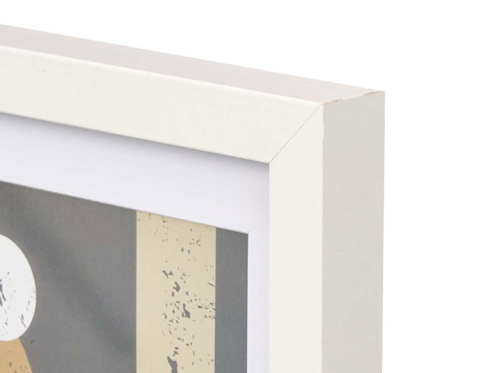 GIFTDECOR Cadre photo mural en bois blanc avec passe-partout 15x20cm