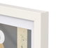 GIFTDECOR Cadre photo mural en bois blanc avec passe-partout 15x20cm