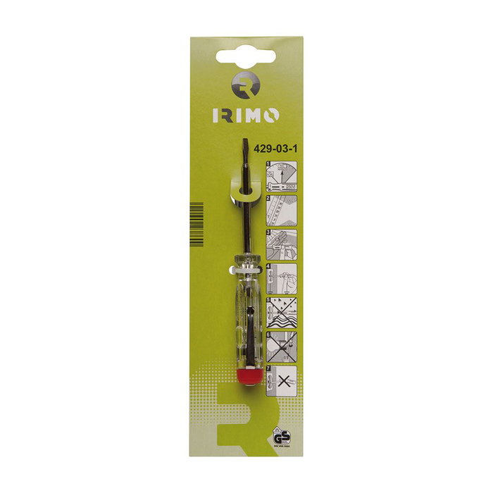 Irimo Tournevis testeur 3,0 x 65 mm, 150 - 250 v Irimo Tournevis testeur 3,0 x 65 mm, 150 - 250 v