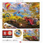 Educa Puzzle 3000 Pièces - El Valle De Los Globos Aerostáticos 19947 - Puzzle Adulte Paysage Montagne et Montgolfières - 120 x 68 cm - Version Espagnole
