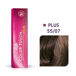 Wella Professionals Color Touch Plus - Teinture capillaire semi-permanente sans ammoniaque - 55/07 Light Chestnut Intense Natural Brown - 60 ml