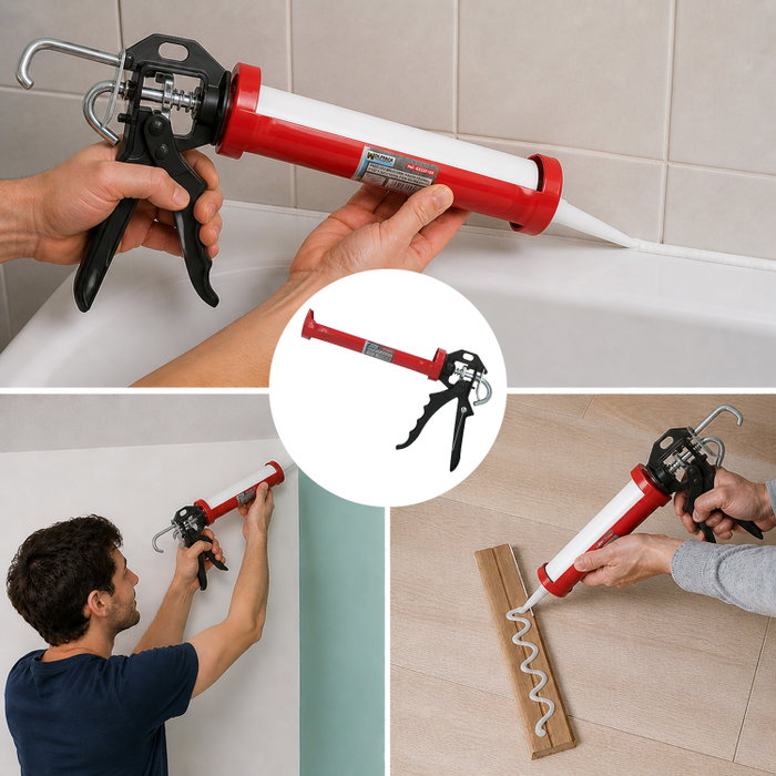 WOLFPACK LINEA PROFESIONAL Pistolet silicone rouge/noir à baguette