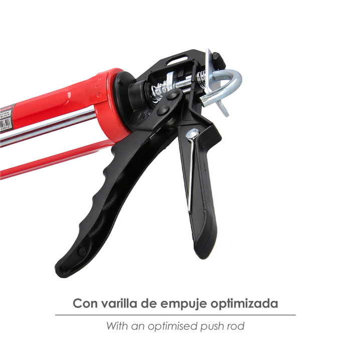 WOLFPACK LINEA PROFESIONAL Pistolet silicone rouge/noir à baguette